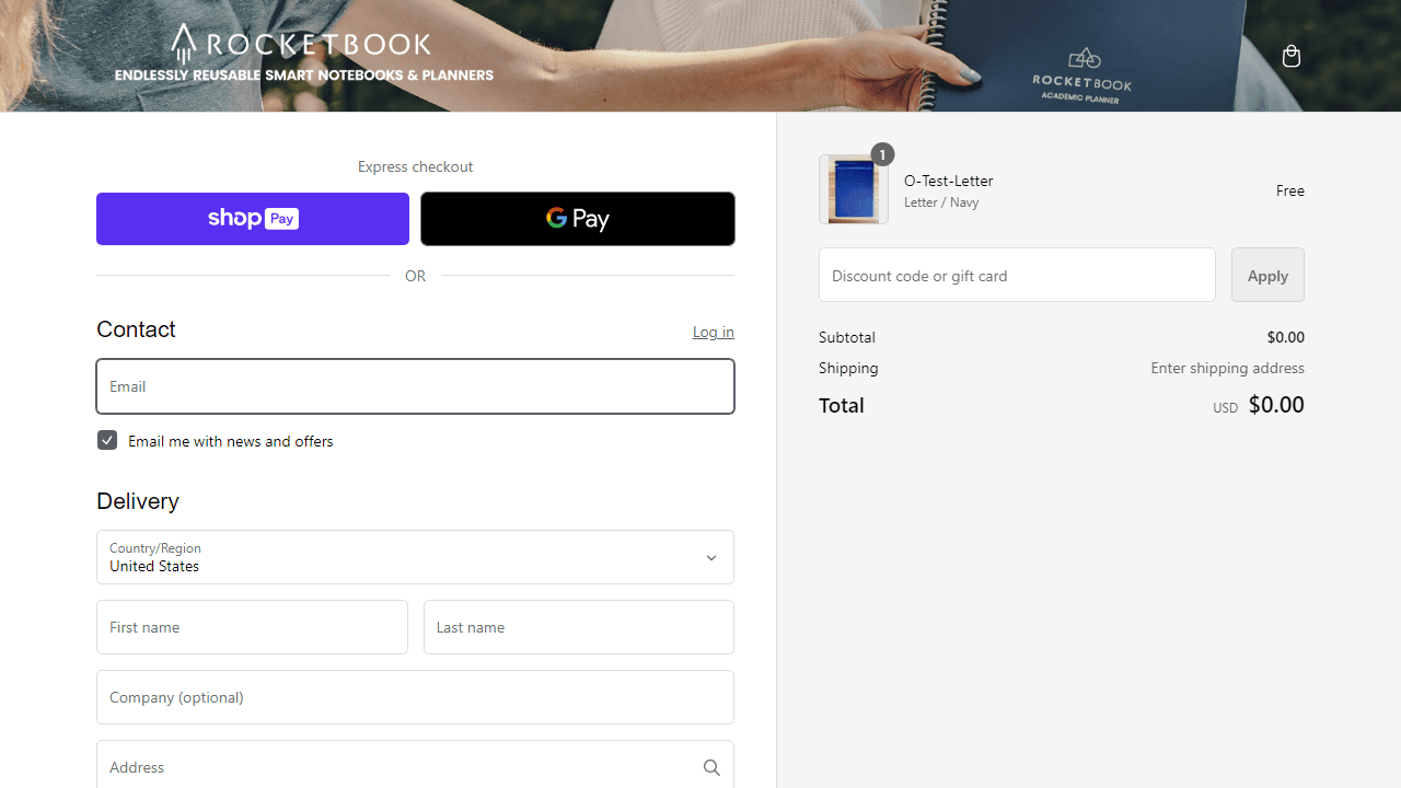 How to apply Rocketbook coupon code